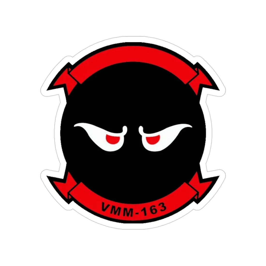 VMM 163 Marine Medium Tiltrotor Squadron 163 (USMC) Transparent STICKER Die-Cut Vinyl Decal 4 Inch - The Sticker Space