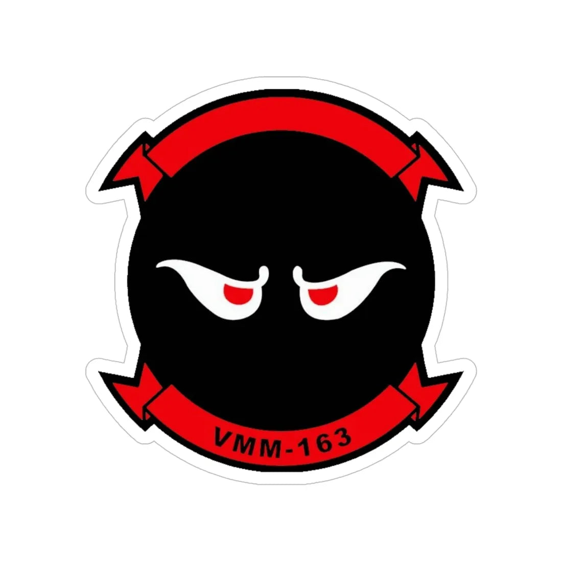 VMM 163 Marine Medium Tiltrotor Squadron 163 (USMC) Transparent STICKER Die-Cut Vinyl Decal 5 Inch - The Sticker Space