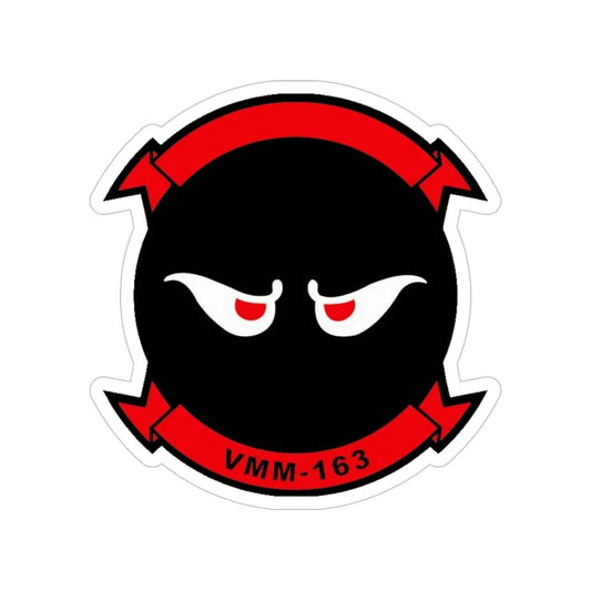 VMM 163 Marine Medium Tiltrotor Squadron 163 (USMC) Transparent STICKER Die-Cut Vinyl Decal 6 Inch - The Sticker Space