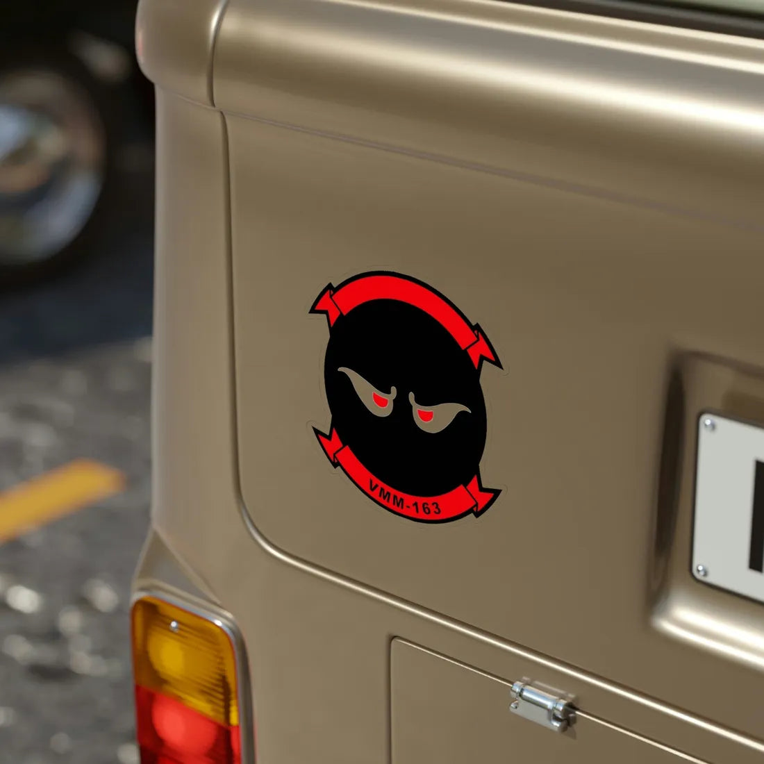 VMM 163 Marine Medium Tiltrotor Squadron 163 (USMC) Transparent STICKER Die-Cut Vinyl Decal - The Sticker Space