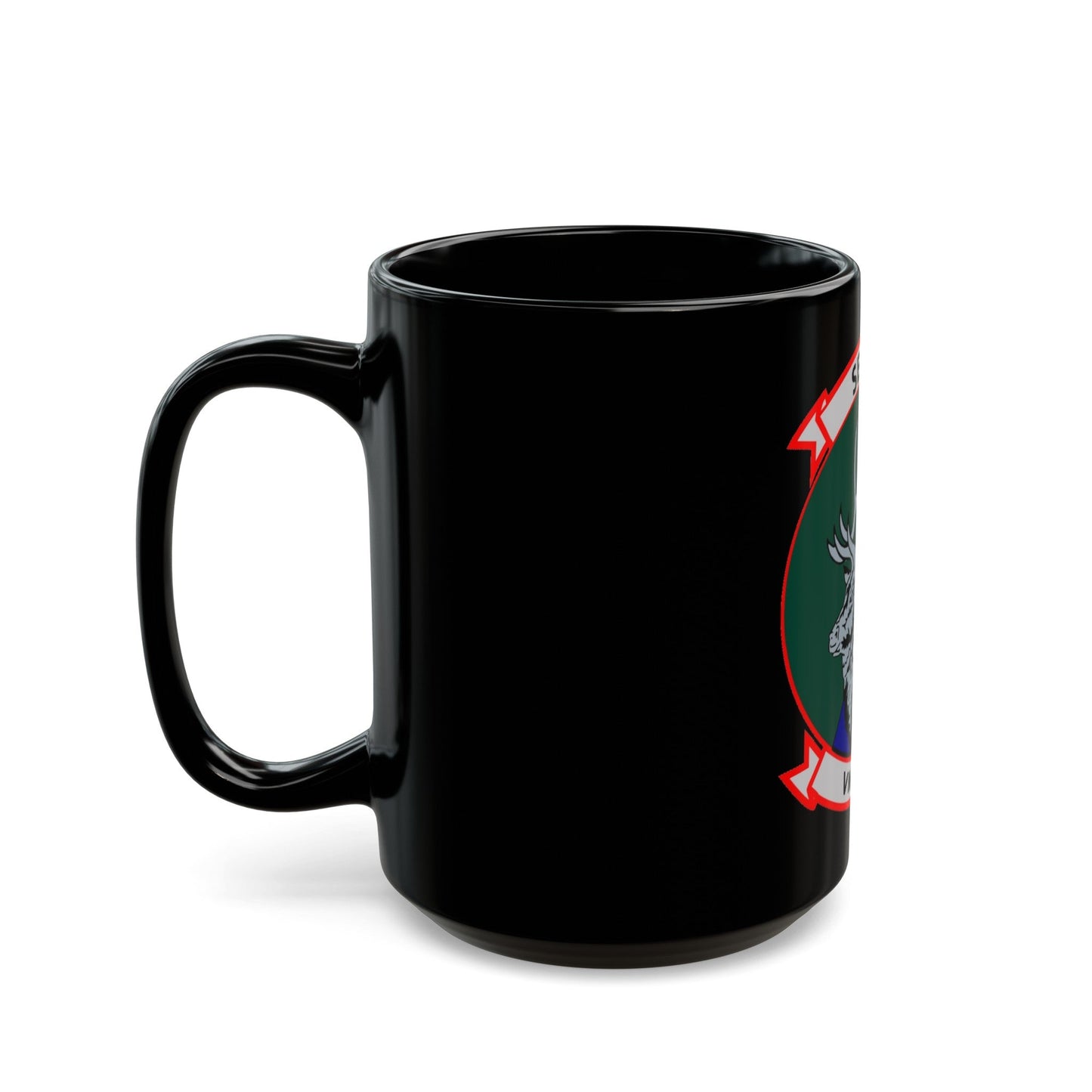 VMM 166 Marine Medium Tiltrotor Squadron 166 (USMC) Black Coffee Mug-The Sticker Space