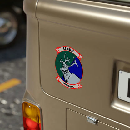 VMM 166 Marine Medium Tiltrotor Squadron 166 (USMC) Transparent STICKER Die-Cut Vinyl Decal - The Sticker Space