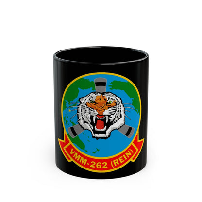 VMM 262 Marine Medium Tiltrotor Squadron 262 (USMC) Black Coffee Mug-11oz-The Sticker Space