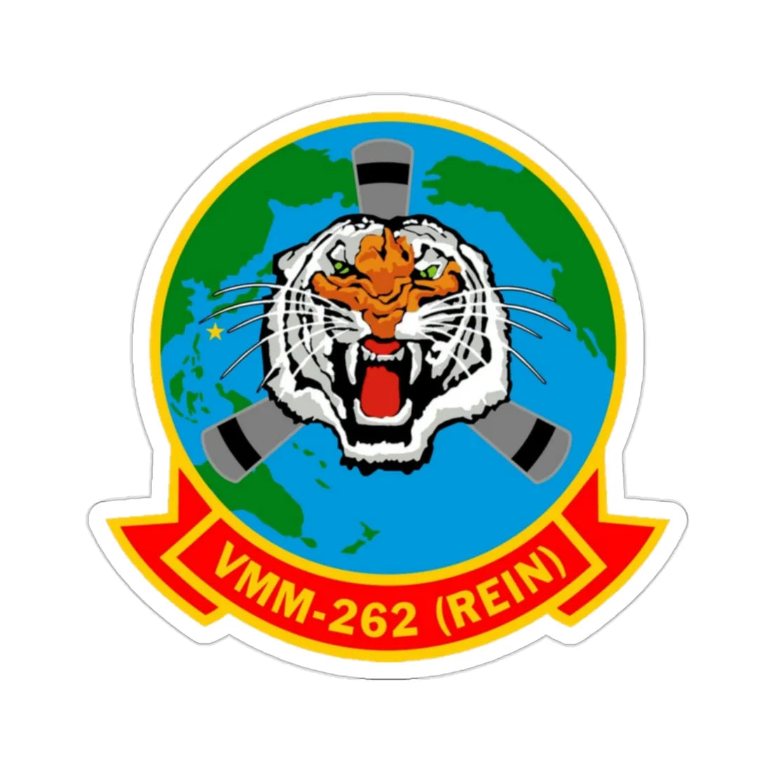 VMM 262 Marine Medium Tiltrotor Squadron 262 (USMC) STICKER Vinyl Die-Cut Decal 2 Inch - The Sticker Space