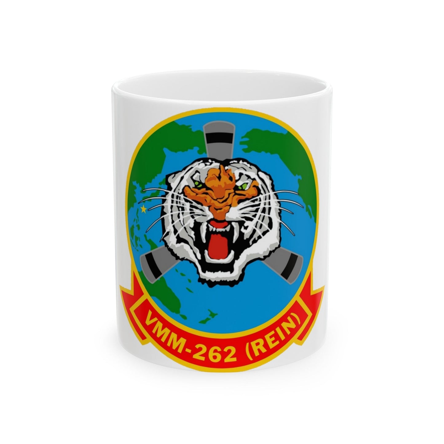 VMM 262 Marine Medium Tiltrotor Squadron 262 (USMC) White Coffee Mug-11oz-The Sticker Space