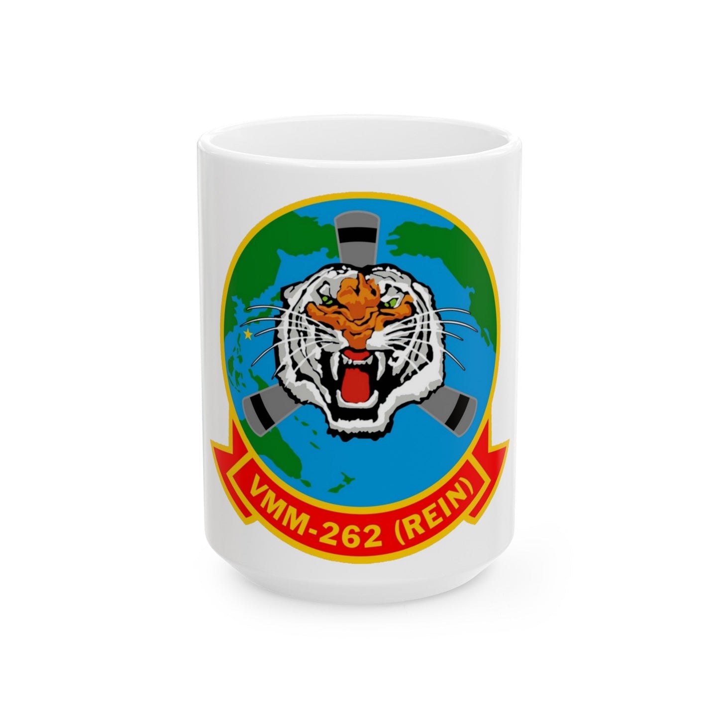 VMM 262 Marine Medium Tiltrotor Squadron 262 (USMC) White Coffee Mug-15oz-The Sticker Space