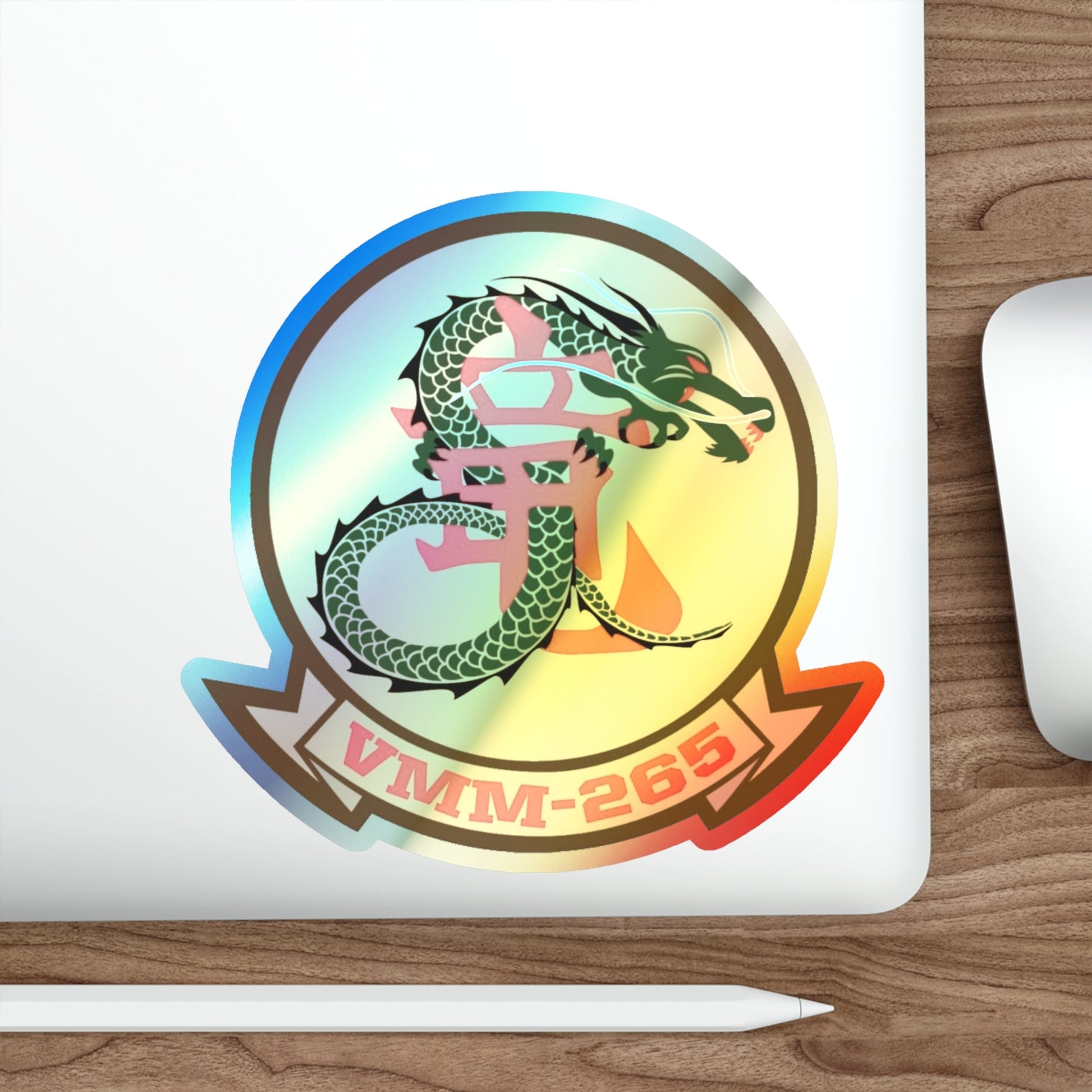 VMM 265 Marine Medium Tiltrotor Squadron 265 (USMC) Holographic STICKER Die-Cut Vinyl Decal-The Sticker Space