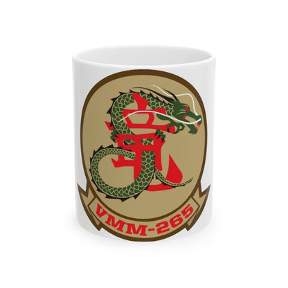 VMM 265 Marine Medium Tiltrotor Squadron 265 (USMC) White Coffee Mug-11oz-The Sticker Space