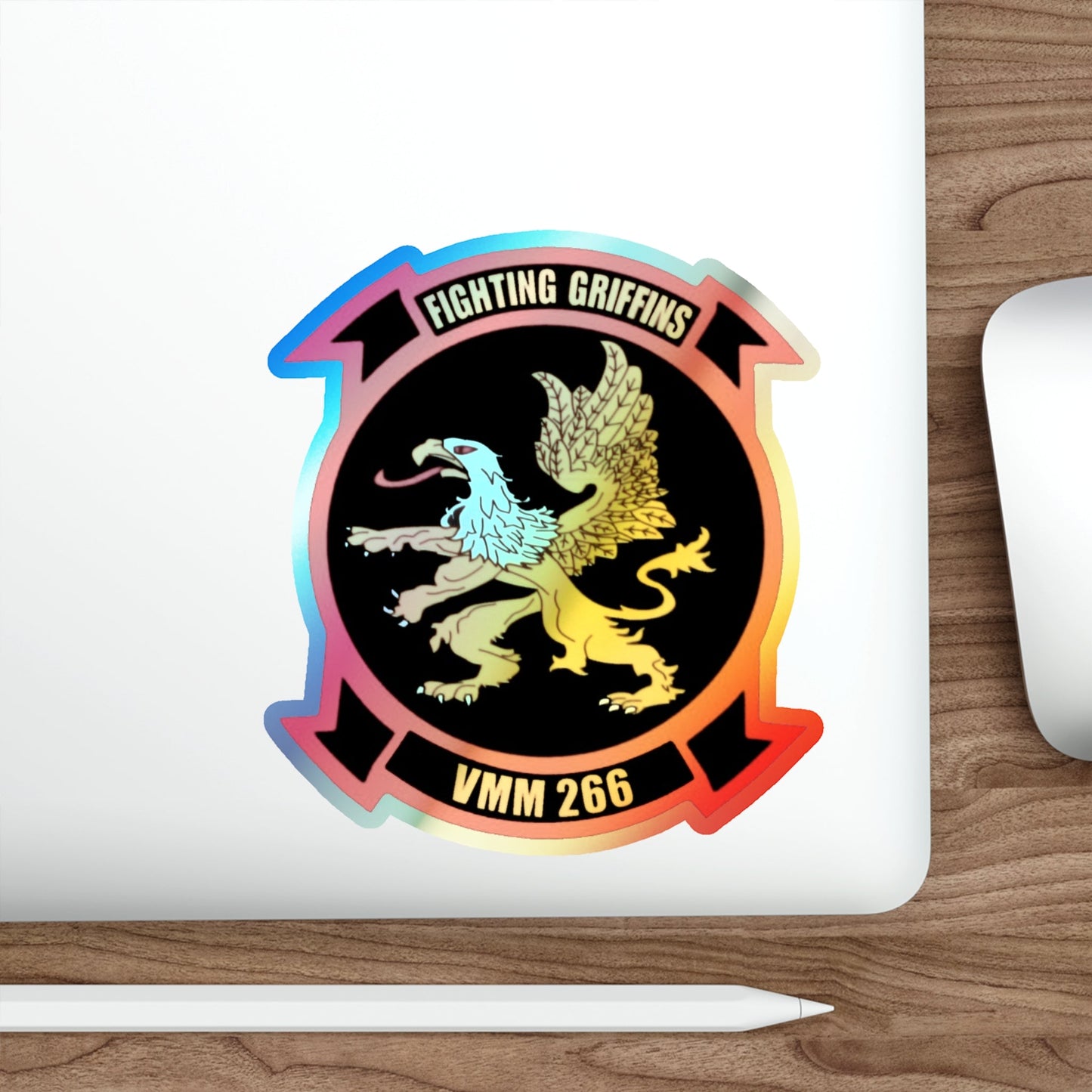 VMM 266 Marine Medium Tiltrotor Squadron 266 (USMC) Holographic STICKER Die-Cut Vinyl Decal-The Sticker Space