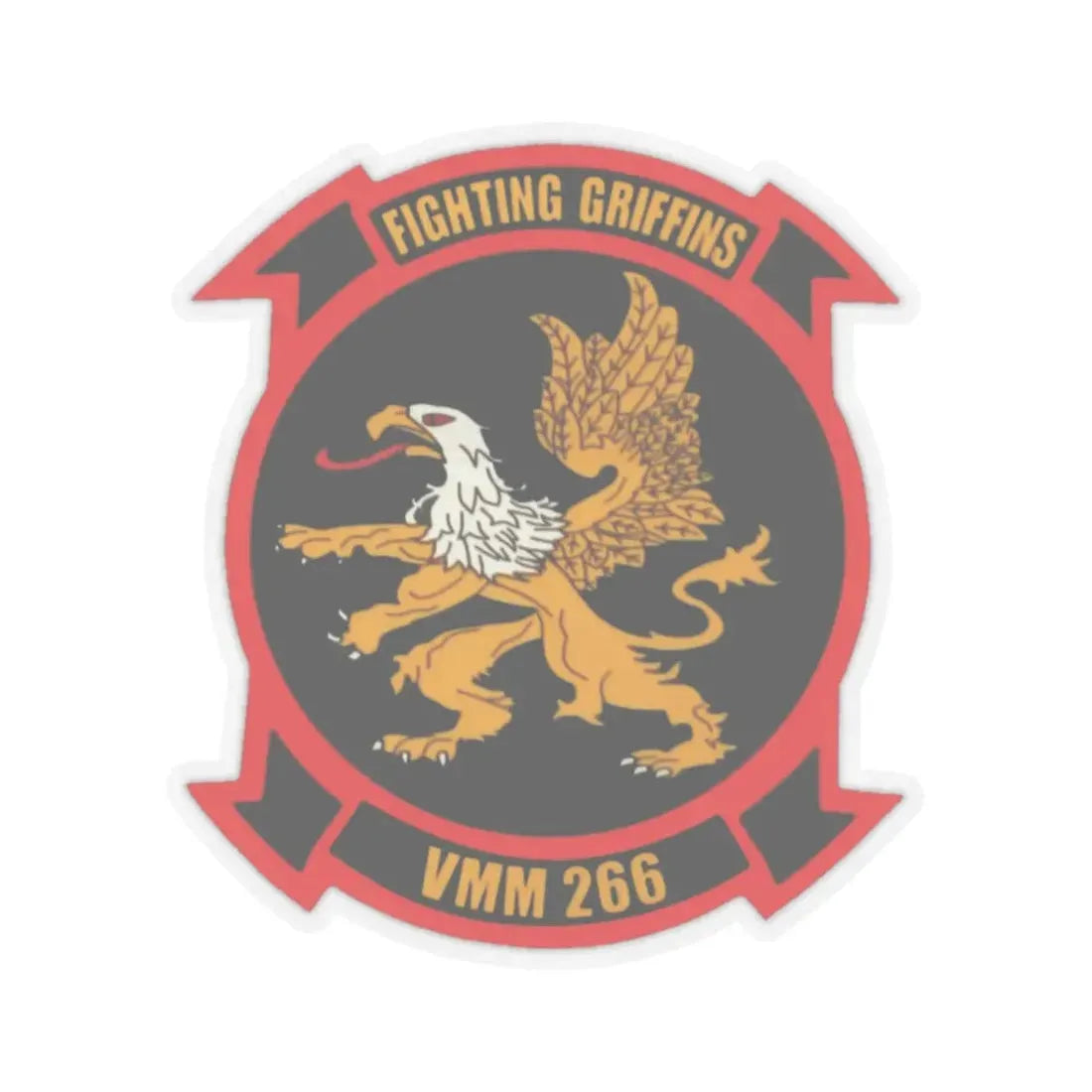 VMM 266 Marine Medium Tiltrotor Squadron 266 (USMC) STICKER Vinyl Kiss-Cut Decal 2 Inch Transparent - The Sticker Space