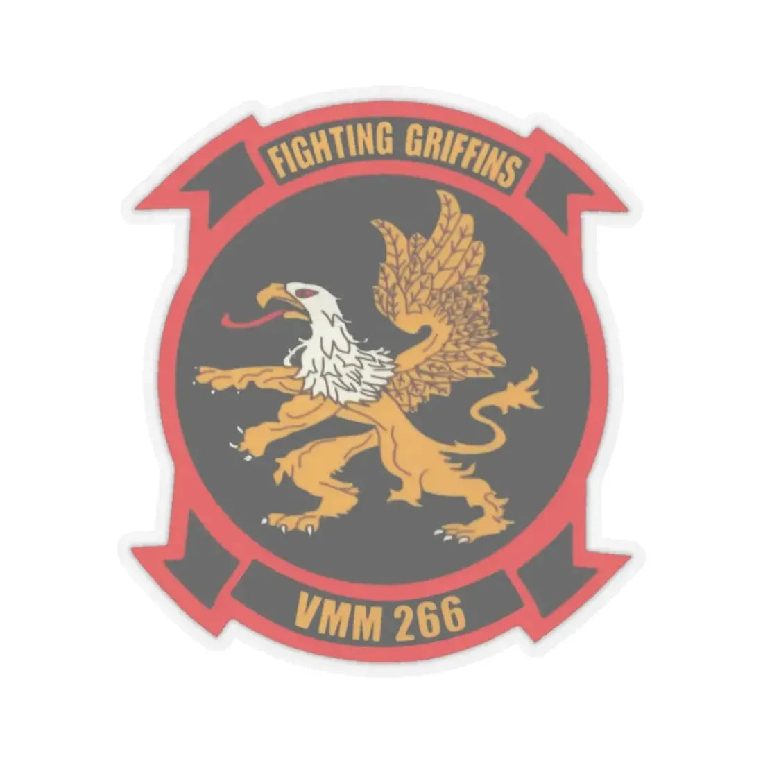 VMM 266 Marine Medium Tiltrotor Squadron 266 (USMC) STICKER Vinyl Kiss-Cut Decal 3 Inch Transparent - The Sticker Space