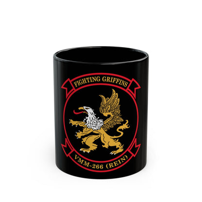 VMM 266 REIN Fighting Griffins (USMC) Black Coffee Mug-11oz-The Sticker Space