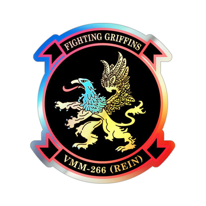 VMM 266 REIN Fighting Griffins (USMC) Holographic STICKER Die-Cut Vinyl Decal-2 Inch-The Sticker Space