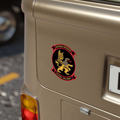 VMM 266 REIN Fighting Griffins (USMC) REVERSE PRINT Transparent STICKER-The Sticker Space