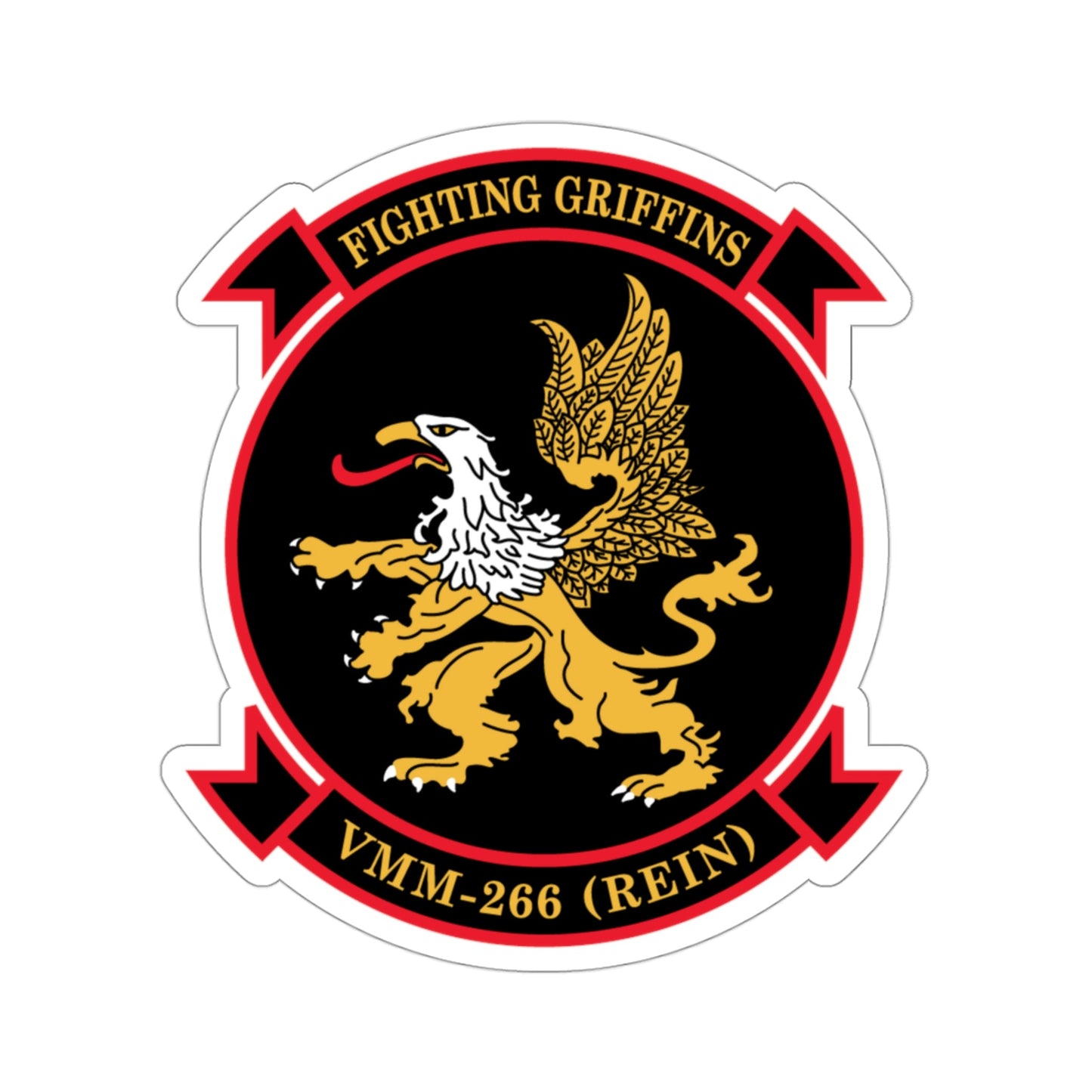 VMM 266 REIN Fighting Griffins (USMC) STICKER Vinyl Die-Cut Decal-3 Inch-The Sticker Space