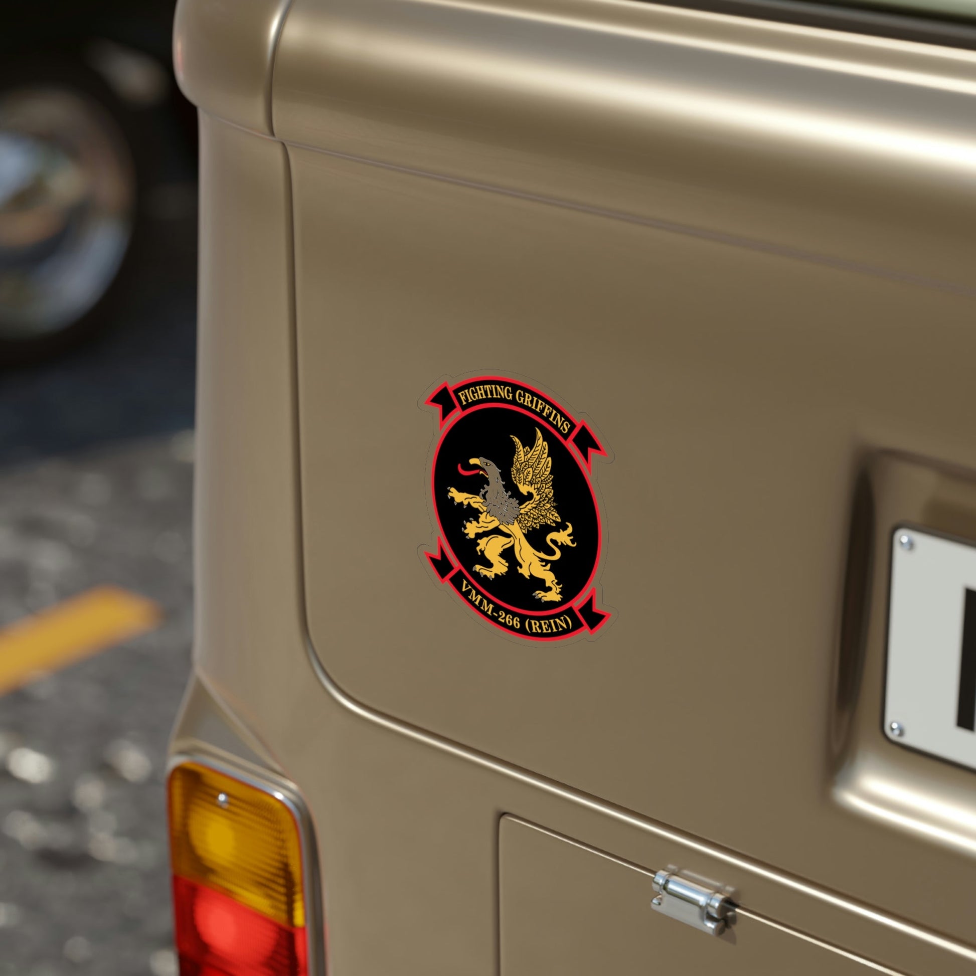 VMM 266 REIN Fighting Griffins (USMC) Transparent STICKER Die-Cut Vinyl Decal-The Sticker Space