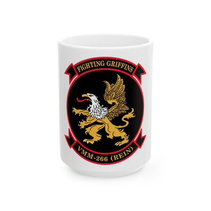 VMM 266 REIN Fighting Griffins (USMC) White Coffee Mug-15oz-The Sticker Space