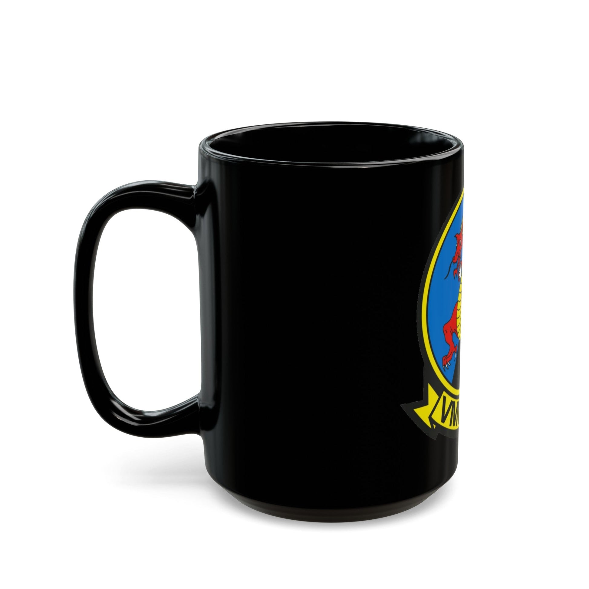 VMM 268 Marine Medium Tiltrotor Squadron 268 (USMC) Black Coffee Mug-The Sticker Space