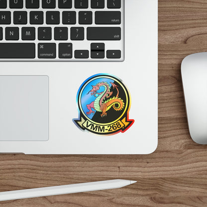 VMM 268 Marine Medium Tiltrotor Squadron 268 (USMC) Holographic STICKER Die-Cut Vinyl Decal-The Sticker Space