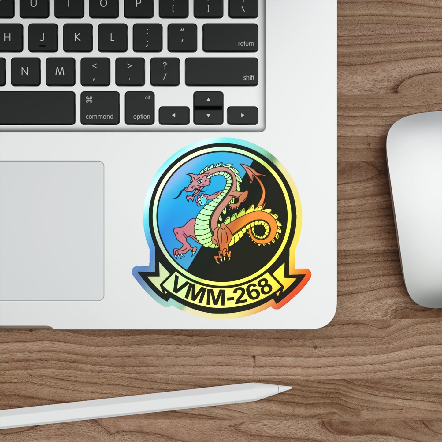 VMM 268 Marine Medium Tiltrotor Squadron 268 (USMC) Holographic STICKER Die-Cut Vinyl Decal-The Sticker Space