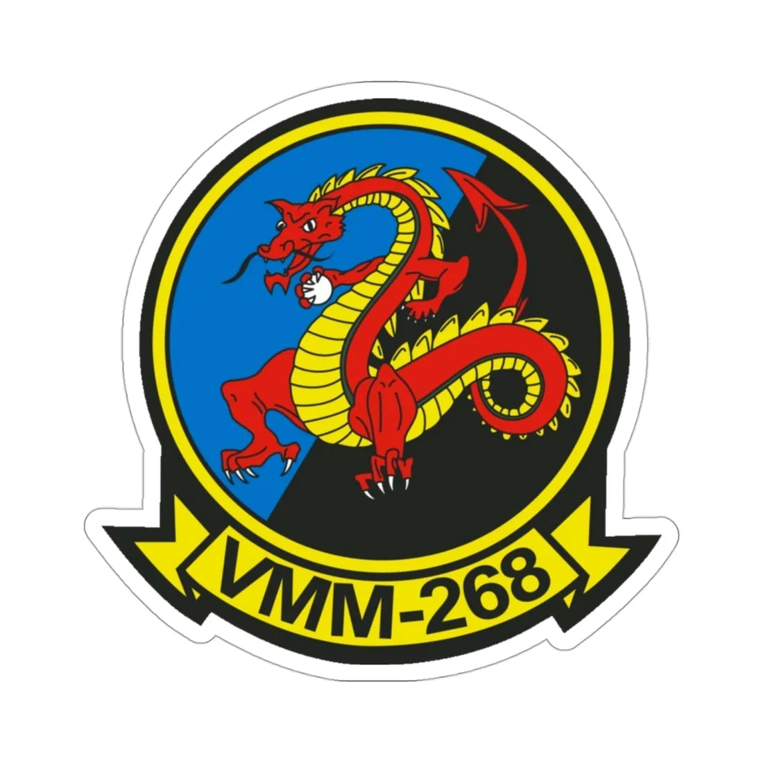 VMM 268 Marine Medium Tiltrotor Squadron 268 (USMC) STICKER Vinyl Die-Cut Decal 3 Inch - The Sticker Space