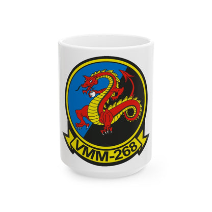 VMM 268 Marine Medium Tiltrotor Squadron 268 (USMC) White Coffee Mug-15oz-The Sticker Space