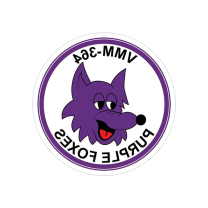 VMM 364 Marine Medium Tiltrotor Squadron 364 (USMC) REVERSE PRINT Transparent STICKER-2" × 2"-The Sticker Space