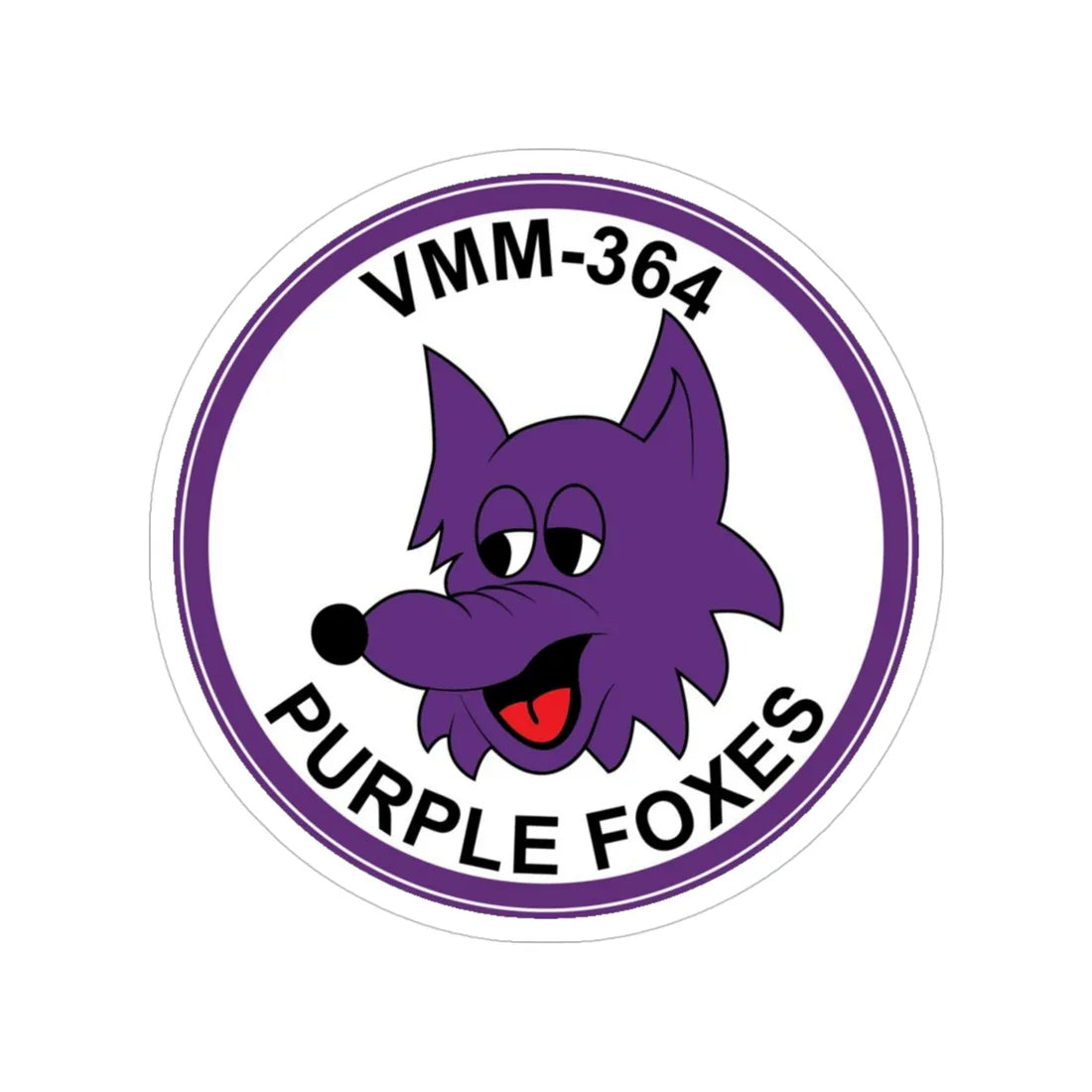 VMM 364 Marine Medium Tiltrotor Squadron 364 (USMC) Transparent STICKER Die-Cut Vinyl Decal 4 Inch - The Sticker Space