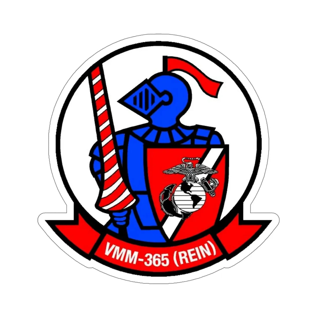 VMM 365 Marine Medium Tiltrotor Squadron 365 (USMC) STICKER Vinyl Die-Cut Decal 6 Inch - The Sticker Space