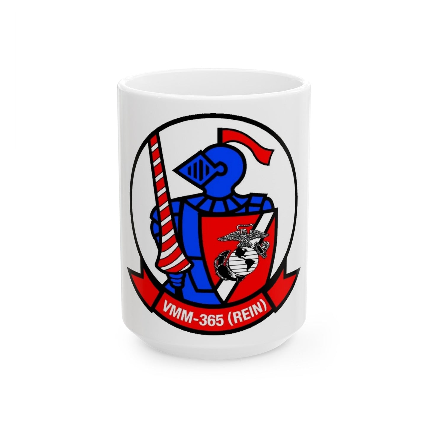 VMM 365 Marine Medium Tiltrotor Squadron 365 (USMC) White Coffee Mug-15oz-The Sticker Space