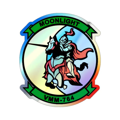 VMM 764 Marine Medium Tiltrotor Squadron 764 (USMC) Holographic STICKER Die-Cut Vinyl Decal 5 Inch Holographic - The Sticker Space