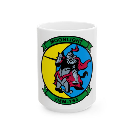 VMM 764 Marine Medium Tiltrotor Squadron 764 (USMC) White Coffee Mug-15oz-The Sticker Space