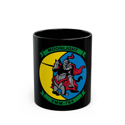 VMM 764 Moonlight (USMC) Black Coffee Mug-11oz-The Sticker Space