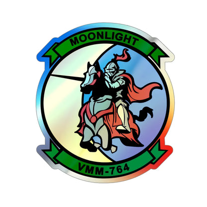 VMM 764 Moonlight (USMC) Holographic STICKER Die-Cut Vinyl Decal 5 Inch Holographic - The Sticker Space