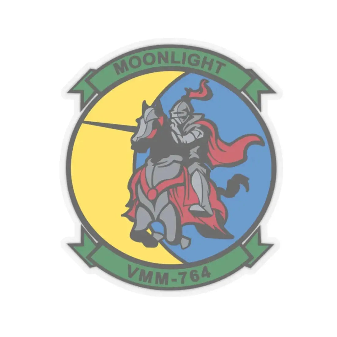 VMM 764 Moonlight (USMC) STICKER Vinyl Kiss-Cut Decal 2 Inch Transparent - The Sticker Space