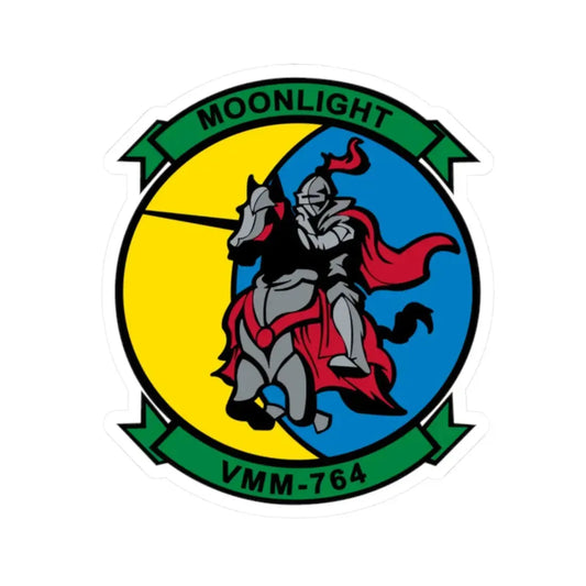 VMM 764 Moonlight (USMC) STICKER Vinyl Kiss-Cut Decal 2 Inch White - The Sticker Space