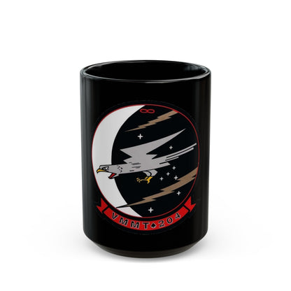 VMMT 204 Marine Medium Tiltrotor Training Squadron 204 (USMC) Black Coffee Mug-15oz-The Sticker Space