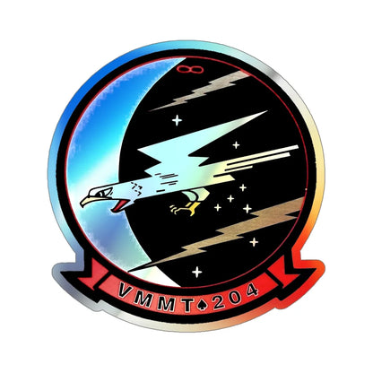 VMMT 204 Marine Medium Tiltrotor Training Squadron 204 (USMC) Holographic STICKER Die-Cut Vinyl Decal 5 Inch Holographic - The Sticker Space
