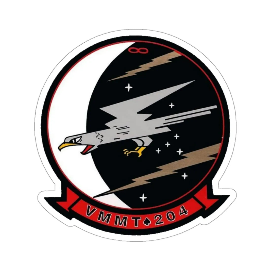 VMMT 204 Marine Medium Tiltrotor Training Squadron 204 (USMC) STICKER Vinyl Die-Cut Decal 3 Inch - The Sticker Space