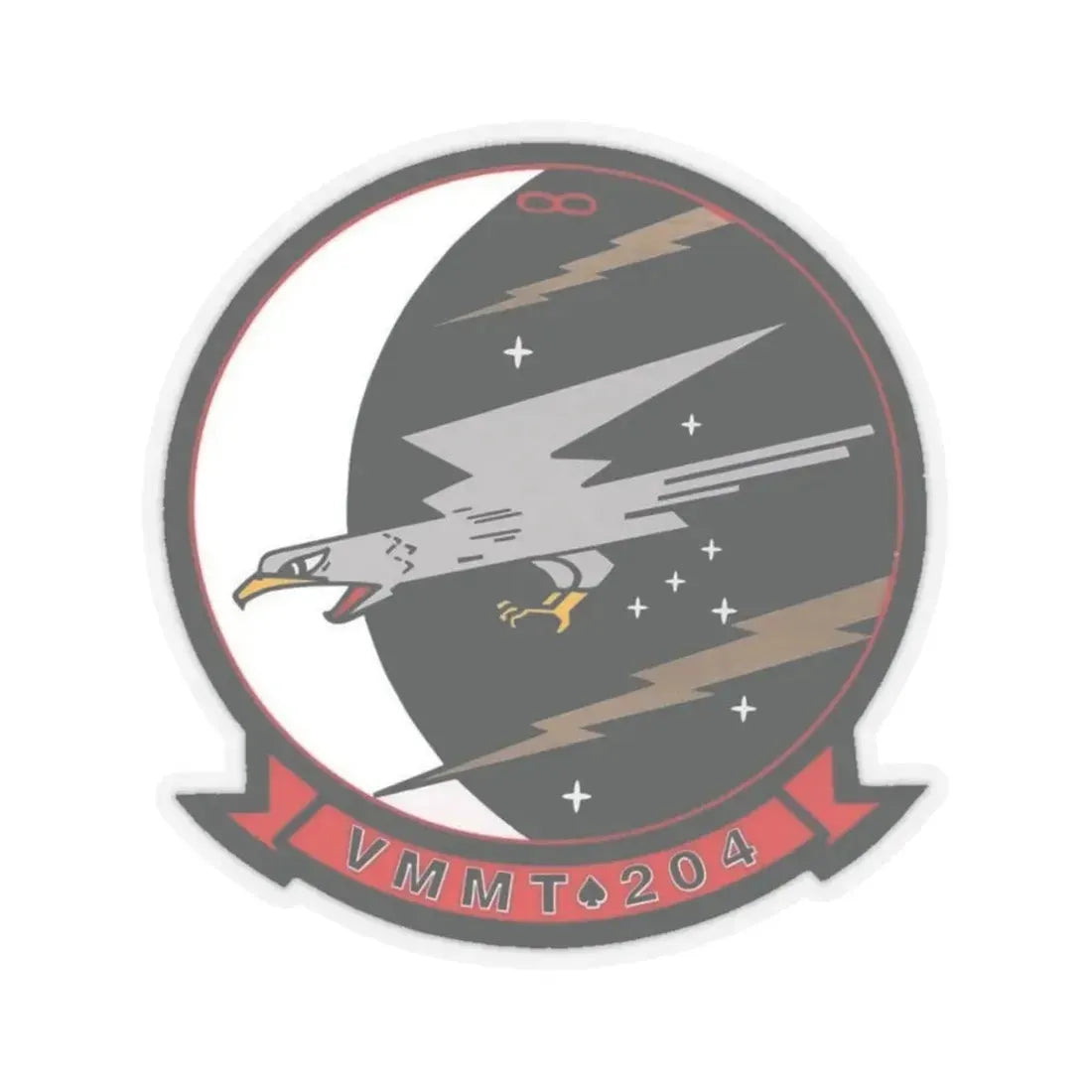 VMMT 204 Marine Medium Tiltrotor Training Squadron 204 (USMC) STICKER Vinyl Kiss-Cut Decal 6 Inch Transparent - The Sticker Space