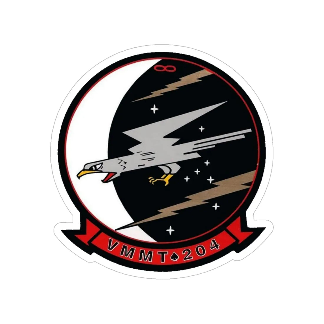 VMMT 204 Marine Medium Tiltrotor Training Squadron 204 (USMC) Transparent STICKER Die-Cut Vinyl Decal 5 Inch - The Sticker Space