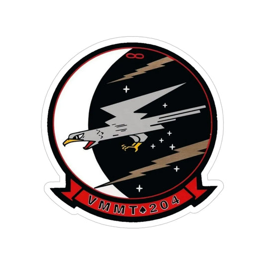 VMMT 204 Marine Medium Tiltrotor Training Squadron 204 (USMC) Transparent STICKER Die-Cut Vinyl Decal 6 Inch - The Sticker Space