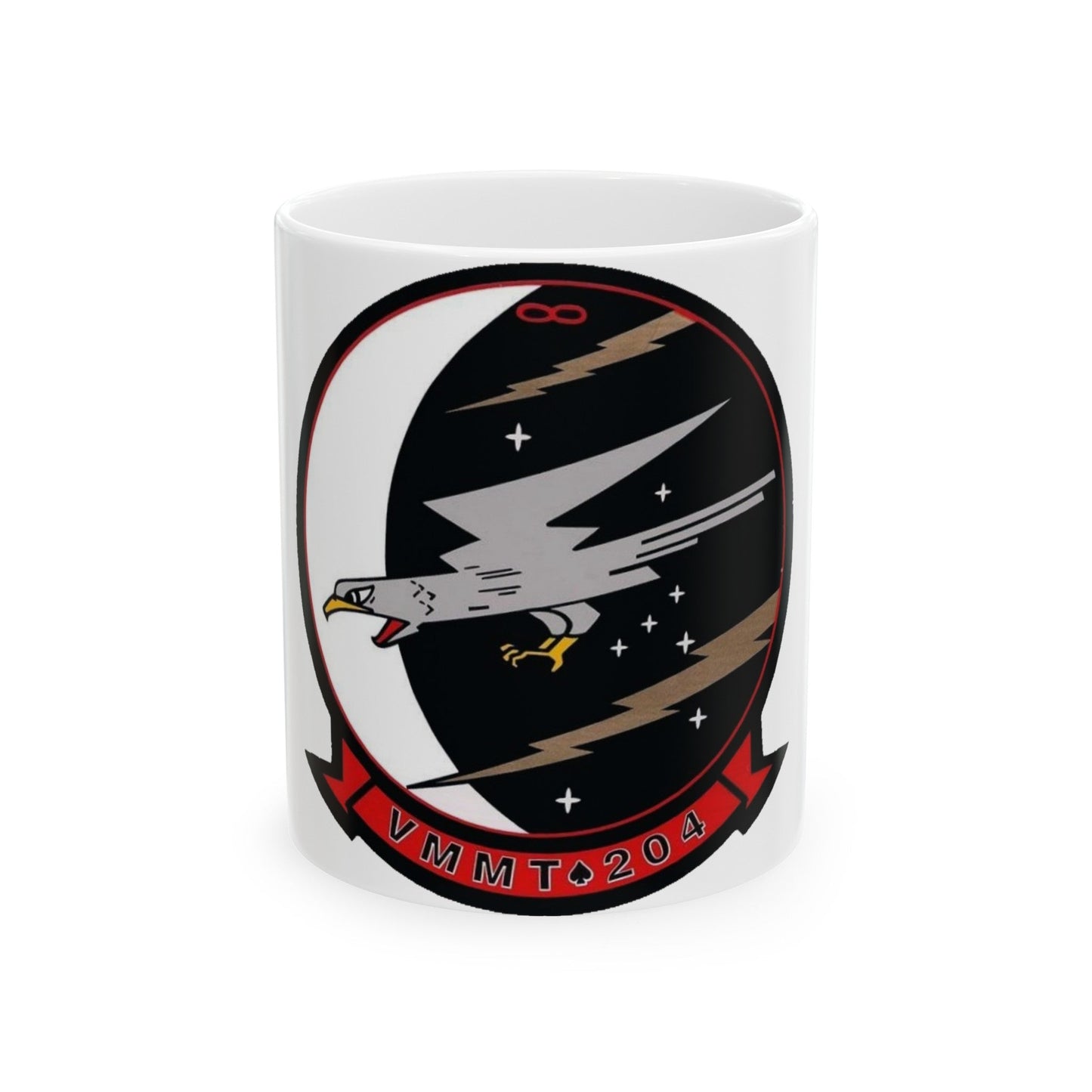 VMMT 204 Marine Medium Tiltrotor Training Squadron 204 (USMC) White Coffee Mug-11oz-The Sticker Space