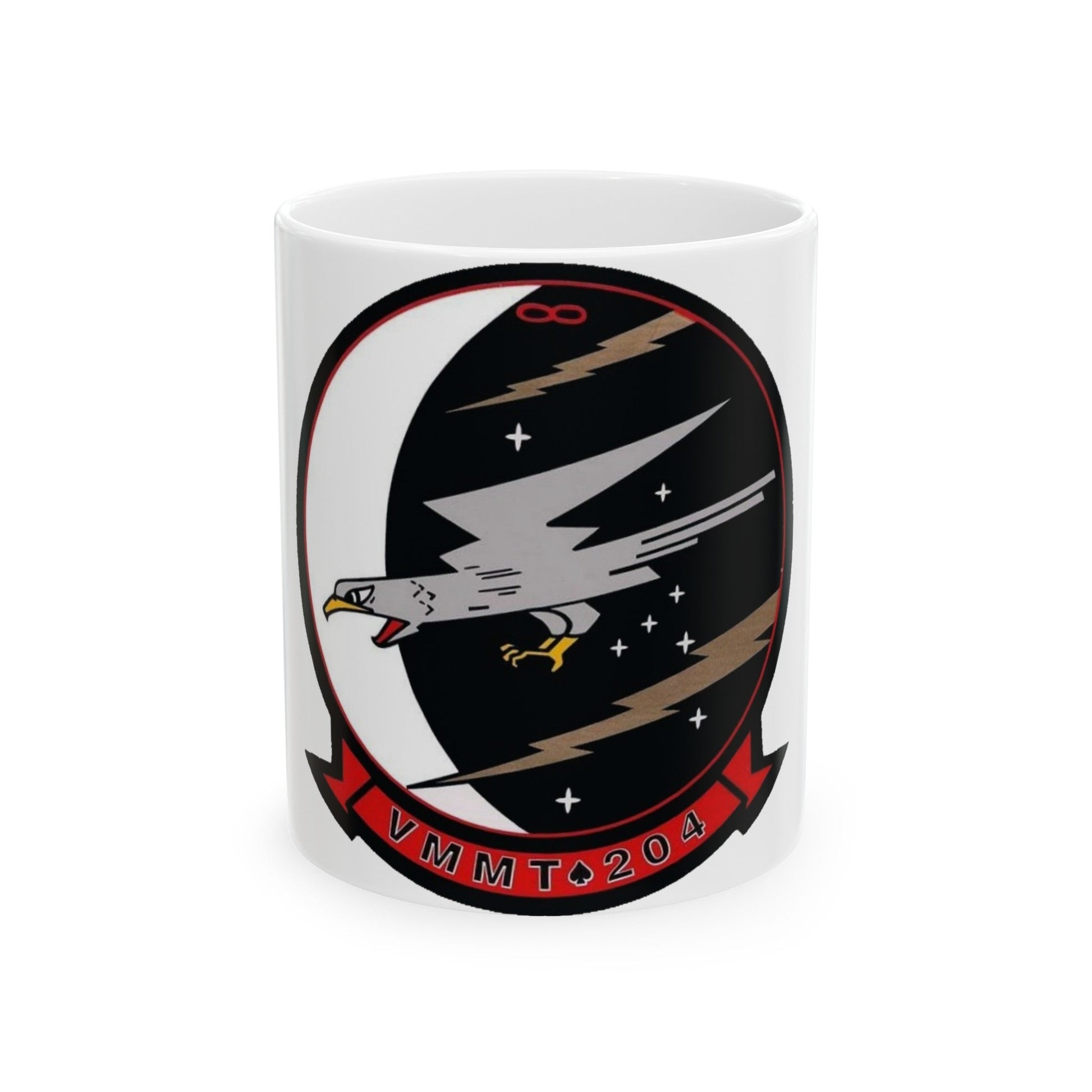 VMMT 204 Marine Medium Tiltrotor Training Squadron 204 (USMC) White Coffee Mug-11oz-The Sticker Space