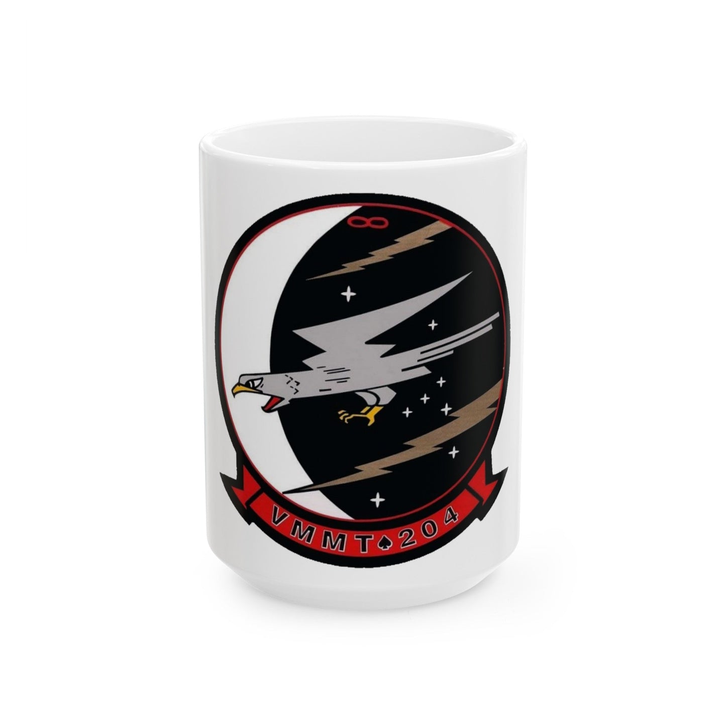 VMMT 204 Marine Medium Tiltrotor Training Squadron 204 (USMC) White Coffee Mug-15oz-The Sticker Space