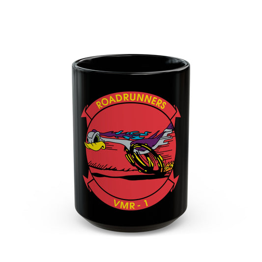 VMR 1 Roadrunners (USMC) Black Coffee Mug-15oz-The Sticker Space