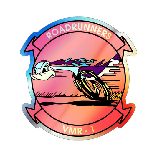 VMR 1 Roadrunners (USMC) Holographic STICKER Die-Cut Vinyl Decal 6 Inch Holographic - The Sticker Space