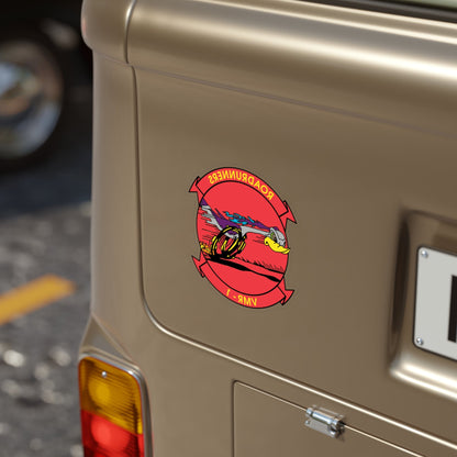 VMR 1 Roadrunners (USMC) REVERSE PRINT Transparent STICKER-The Sticker Space