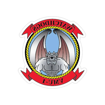 VMU 1 Watchdogs 2 (USMC) REVERSE PRINT Transparent Die-Cut STICKER 6 Inch Die-Cut Transparent - The Sticker Space