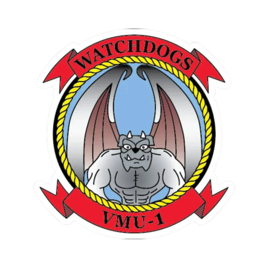 VMU 1 Watchdogs 2 (USMC) STICKER Vinyl Kiss-Cut Decal 2 Inch White - The Sticker Space